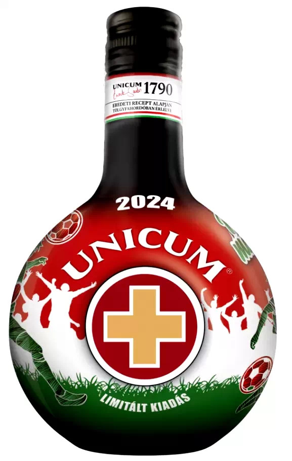 Unicum Keserűlikőr 0.5l Foci EB. SLEEVE
