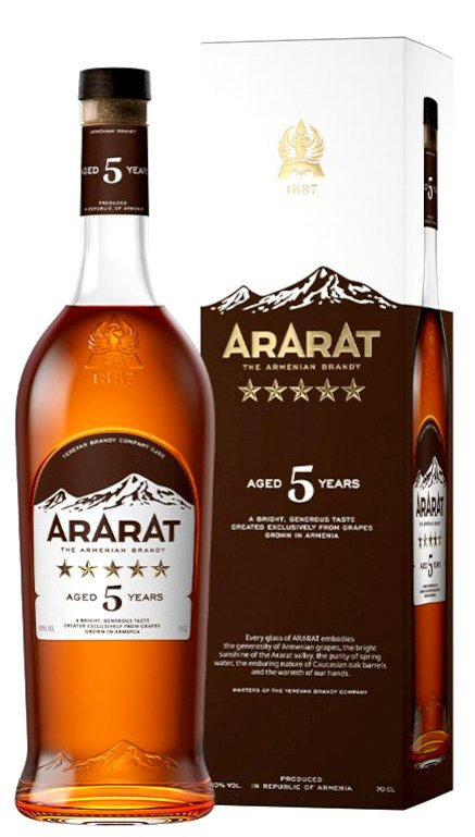 Ararat 5* 5 éves Brandy 0.7l DRS