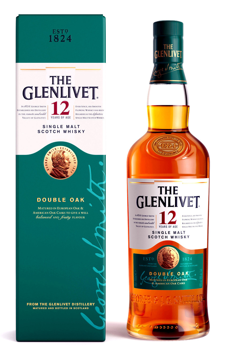 Glenlivet 12 éves Skót Single Malt Whisky 0.7l DRS