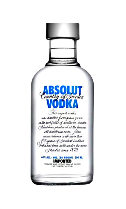 Absolut Blue Vodka 0.2l DRS