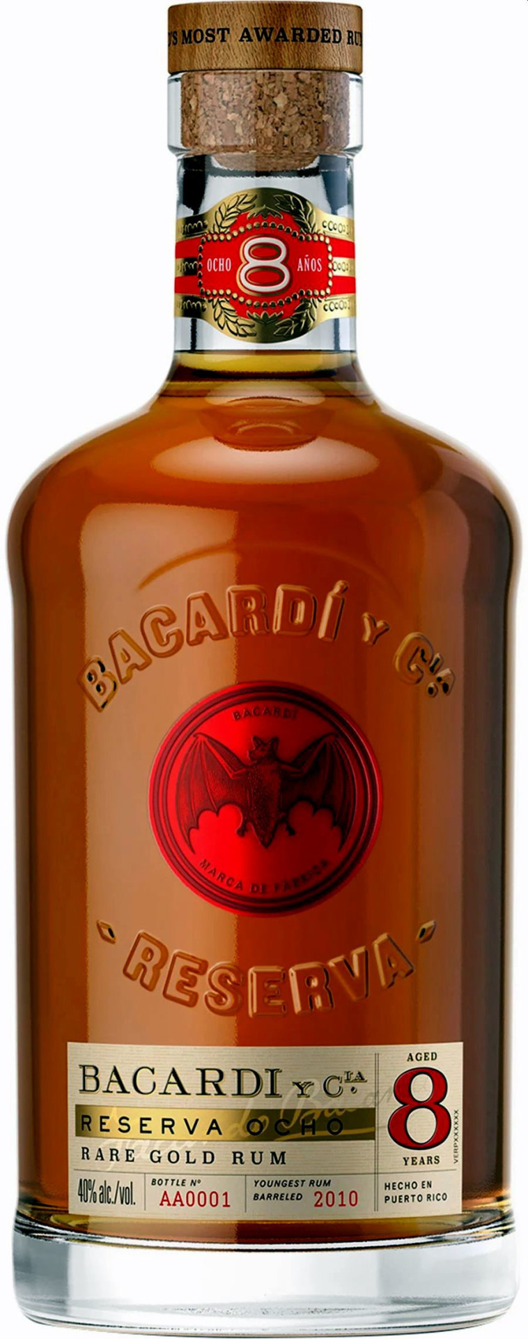 Bacardi 8 éves Rum 0.7l DRS