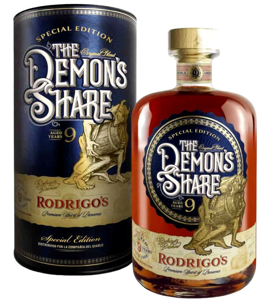 The Demons Share 9 éves Rodrigo's Reserve Limited Edition Rum 0.7l DRS