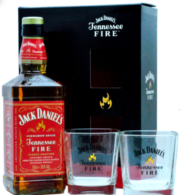 Jack Daniel's Fire 0.7l + 2 pohár DRS