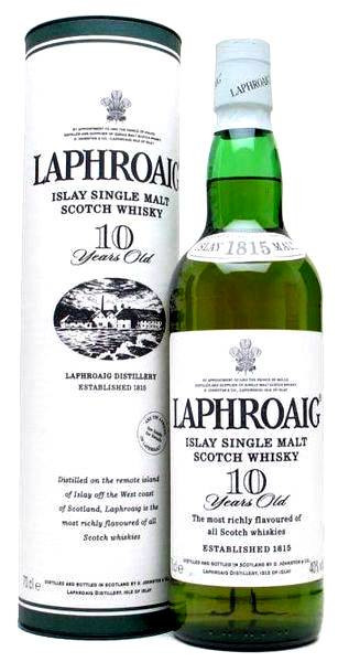 Laphroaig 10 éves Skót Single Malt Whisky 0.7l DRS