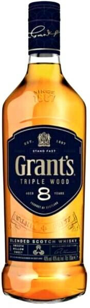 Grant's Triple Wood 8 éves Skót Whisky 0.7l DRS