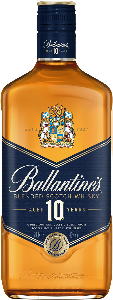 Ballantine's 10 éves Skót Blended Whisky 0.7l DRS