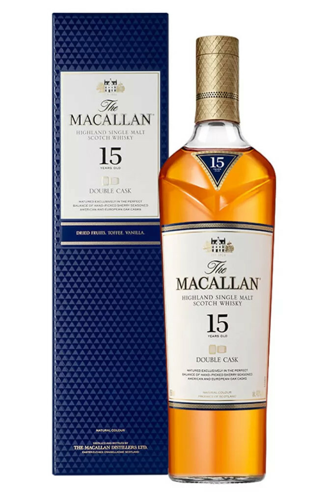 The Macallan 15 éves Double Cask Whisky 0.7l DRS