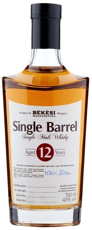 Békési Manufaktúra 12 éves Single Barrel Whisky 0.7l DRS