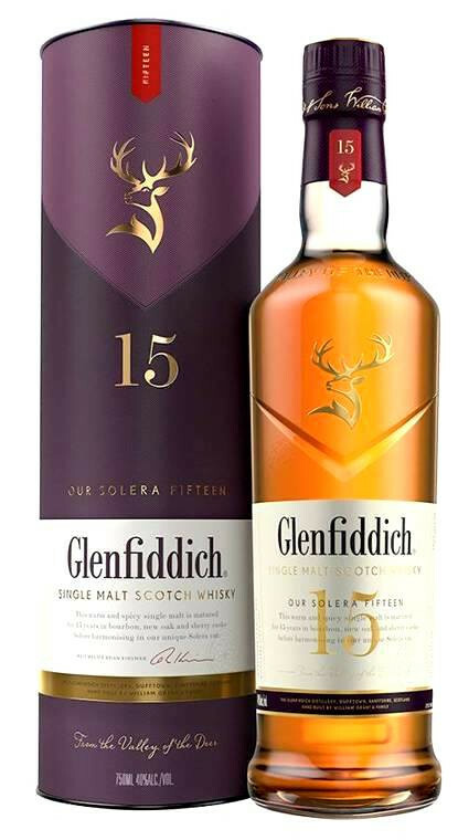 Glenfiddich 15 éves Skót Single Malt Whisky 0.7l DRS