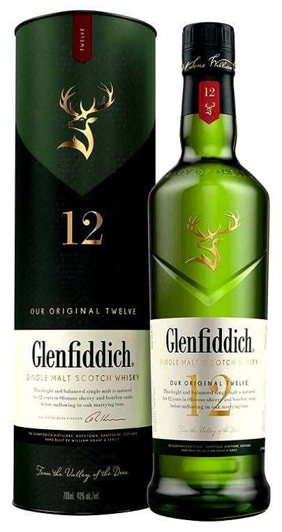 Glenfiddich 12 éves Skót Single Malt Whisky 0.7l DRS